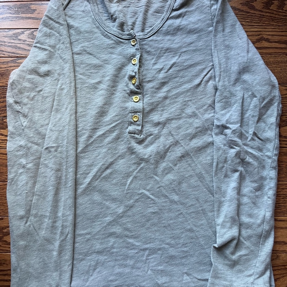 J. Crew Charcoal Long Sleeve Top